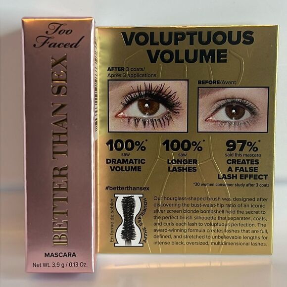 🌟$10 Too Faced Better Than Sex Mascara - Picture 2 of 7